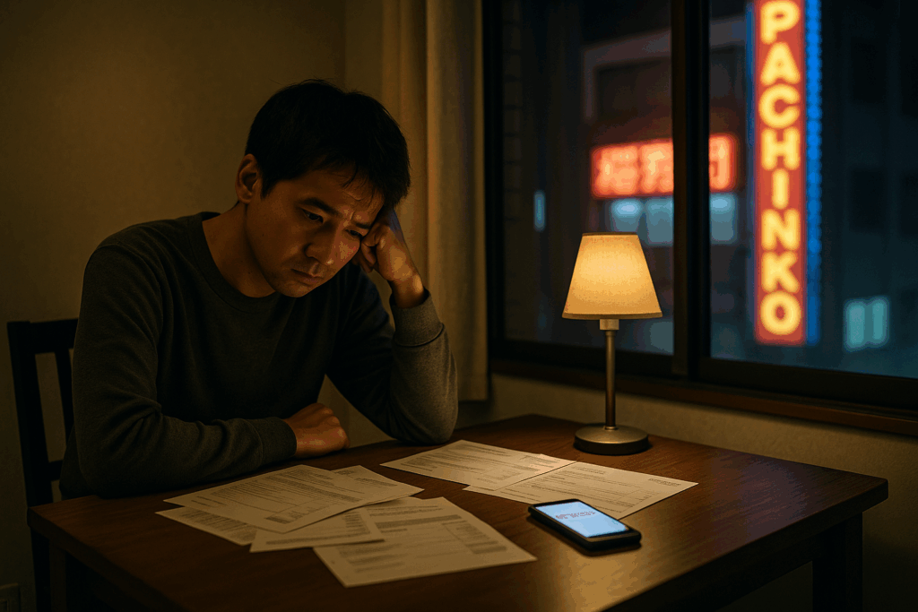 ギャンブルによる借金苦のイメージ２